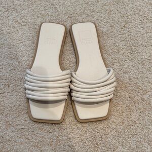 NEW Dolce Vita White and Tan Women's Sandals